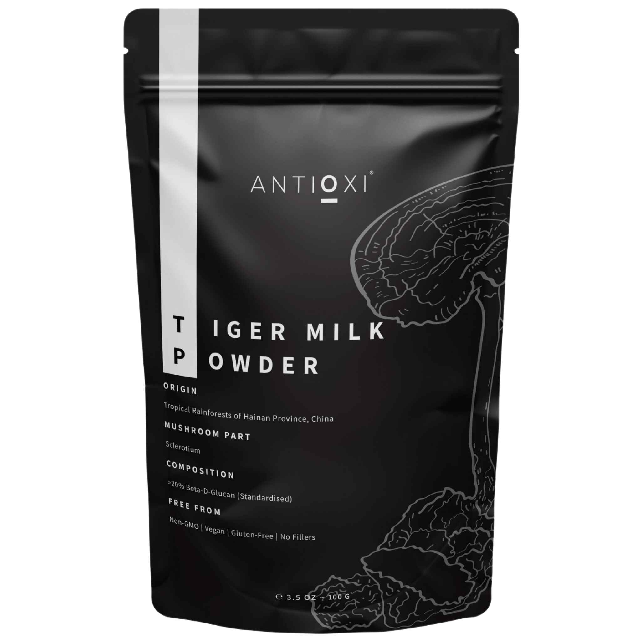 antioxi tiger milk mushroom supplement powder