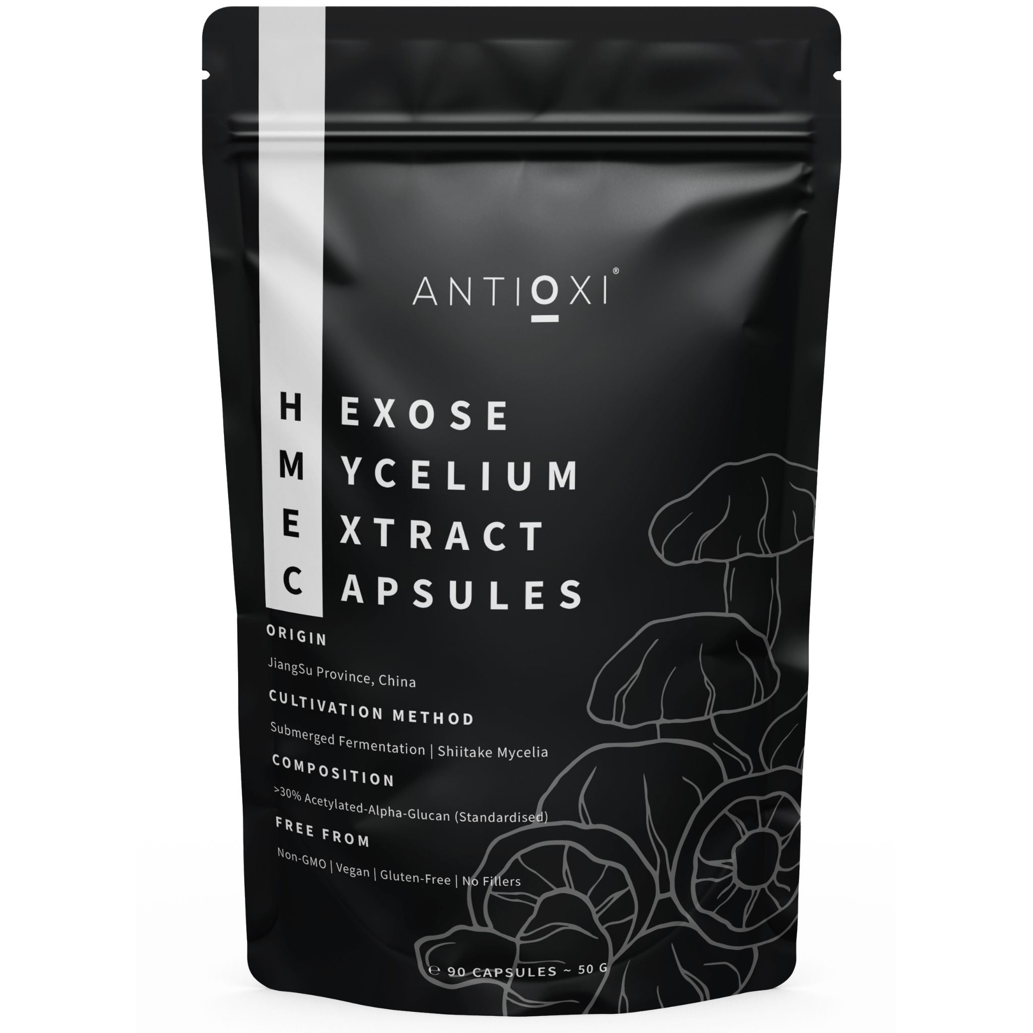 antioxi hexose-mycelium ahcc capsules