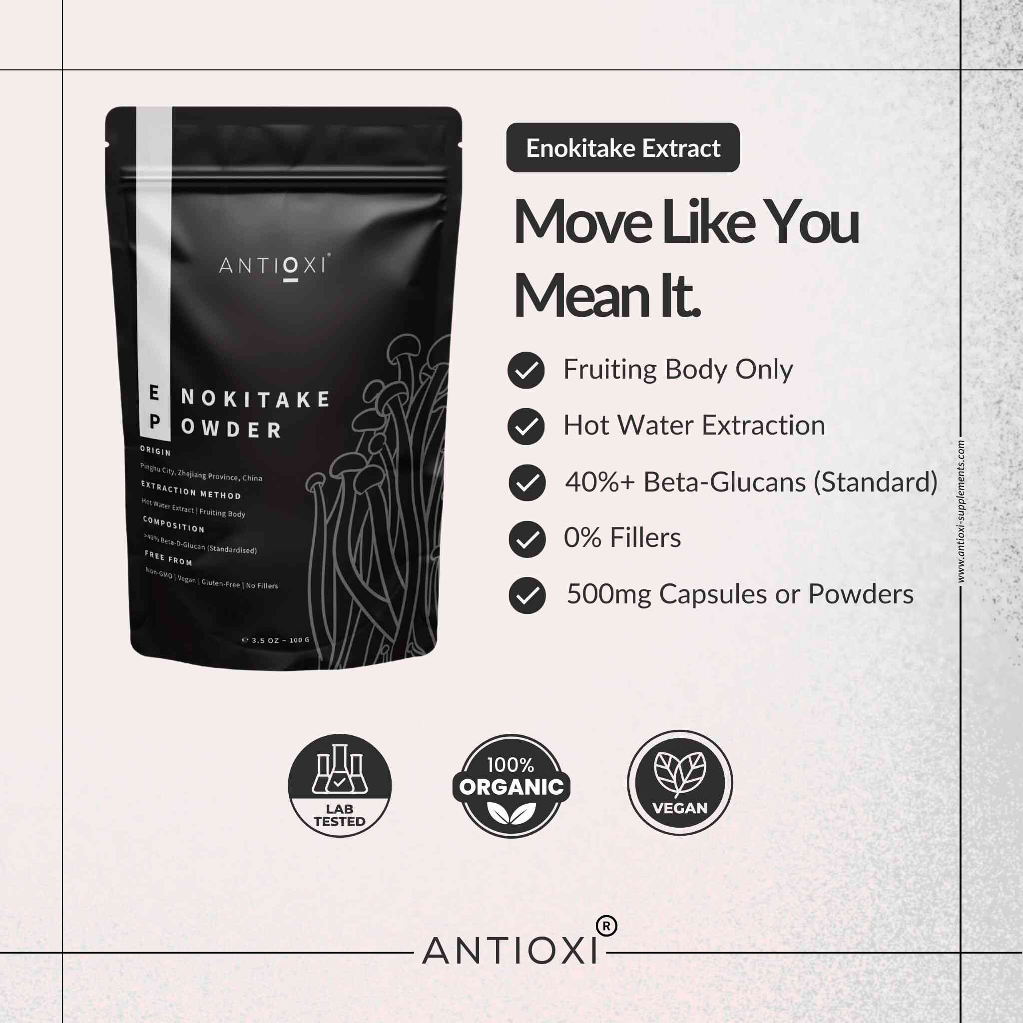 Enokitake (Flammulina velutipes)