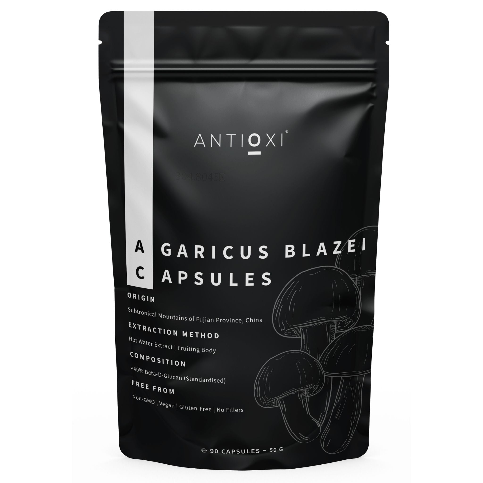 antioxi agaricus blazei mushroom supplement capsules