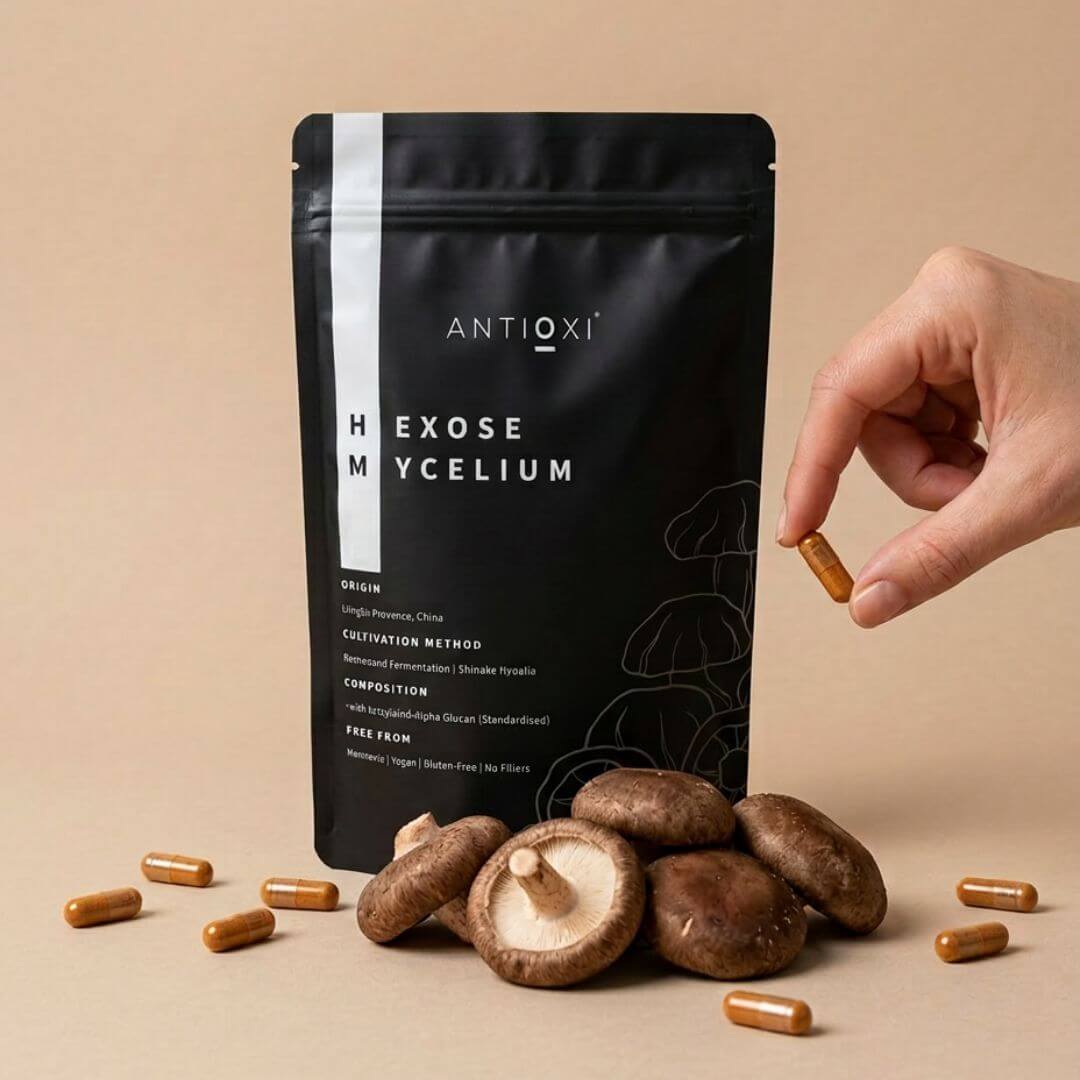 antioxi ahcc mushroom capsules