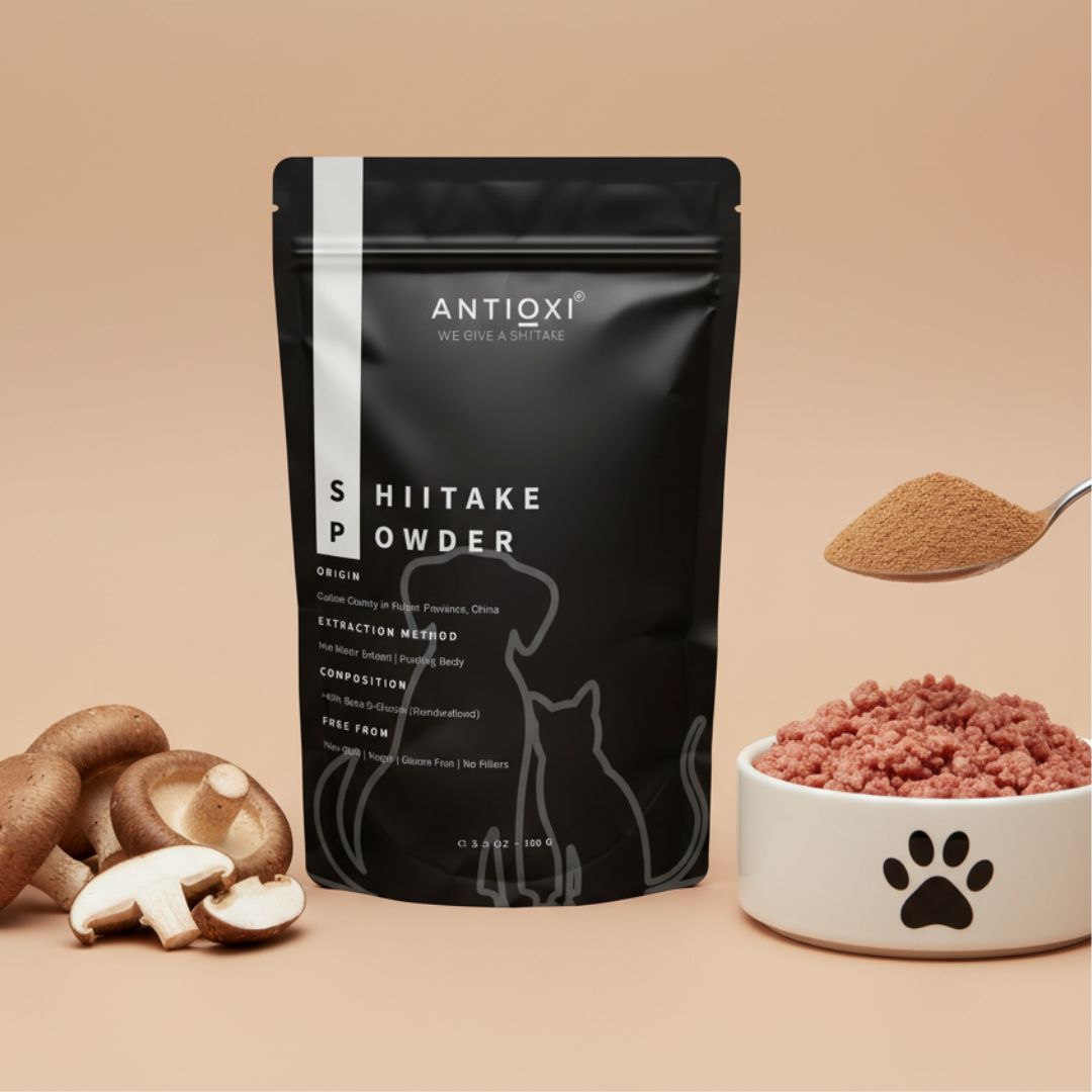 antioxi shiitake mushroom powder for cats and dogs