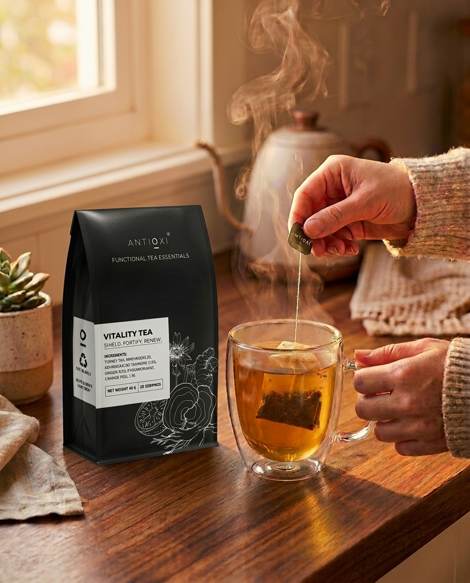 antioxi vitality mushroom tea
