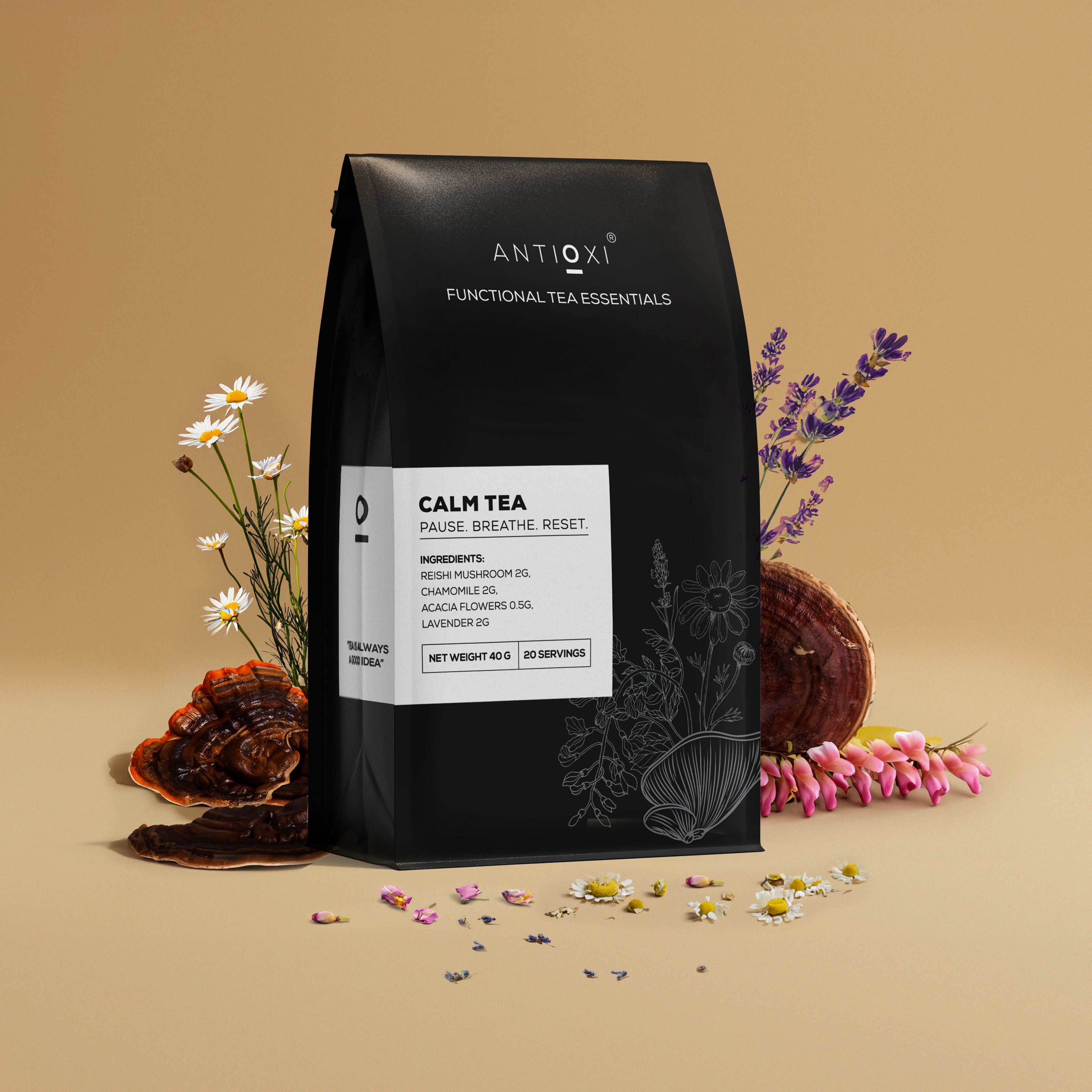 Antioxi uk Mushroom Tea for Calm & Relaxation