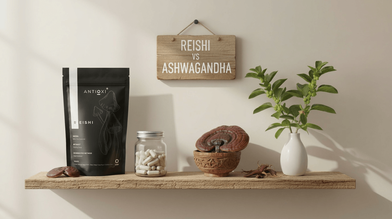 Reishi vs Ashwagandha: Both Calm You Down, But How?