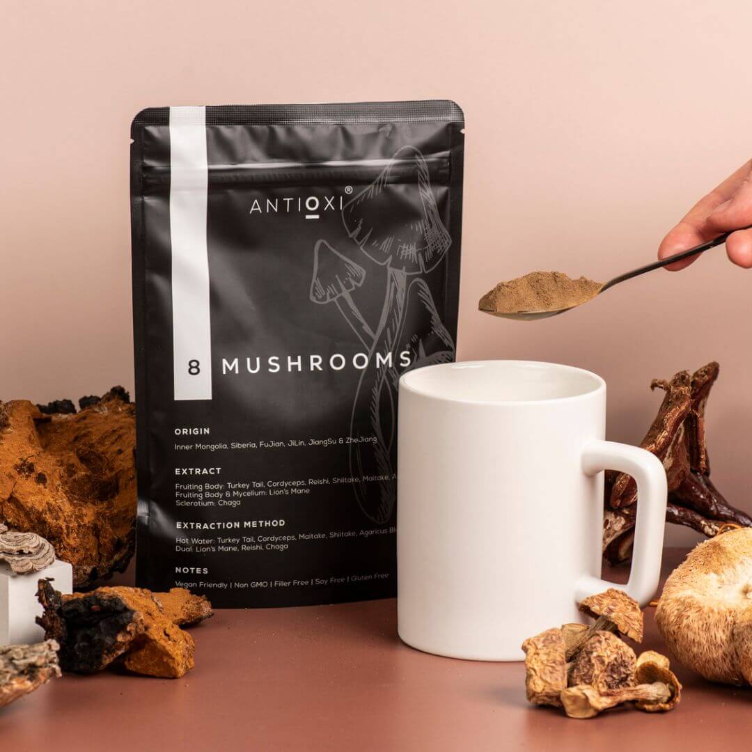 antioxi 8 mushroom blend supplement 