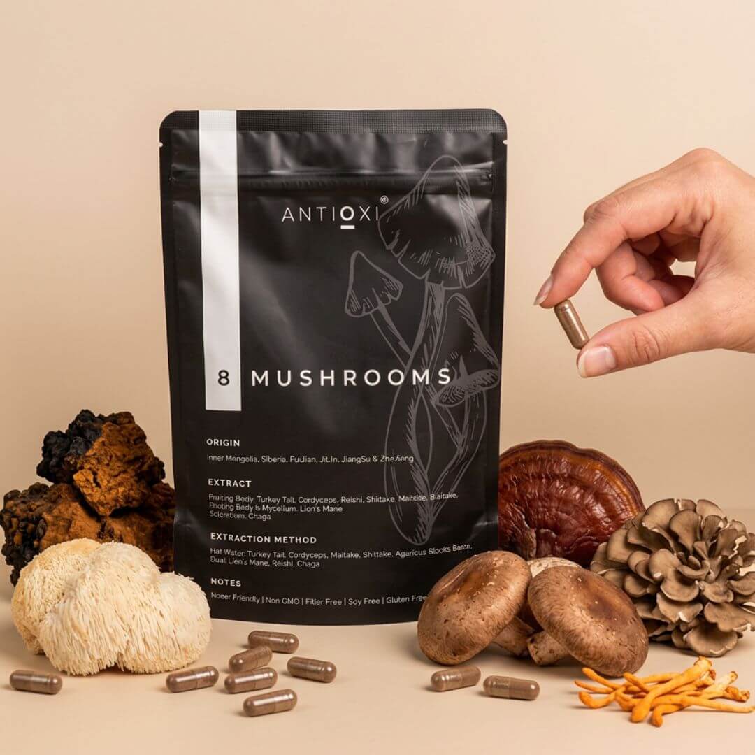 antioxi 8 mushroom capsules