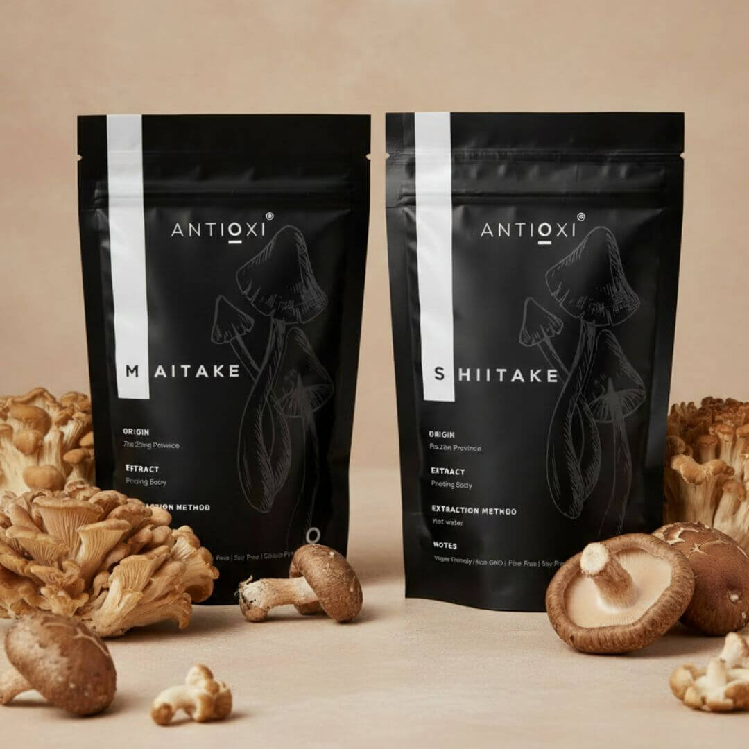 antioxi metabolic health bundle shiitake and maitake mushroom supplements